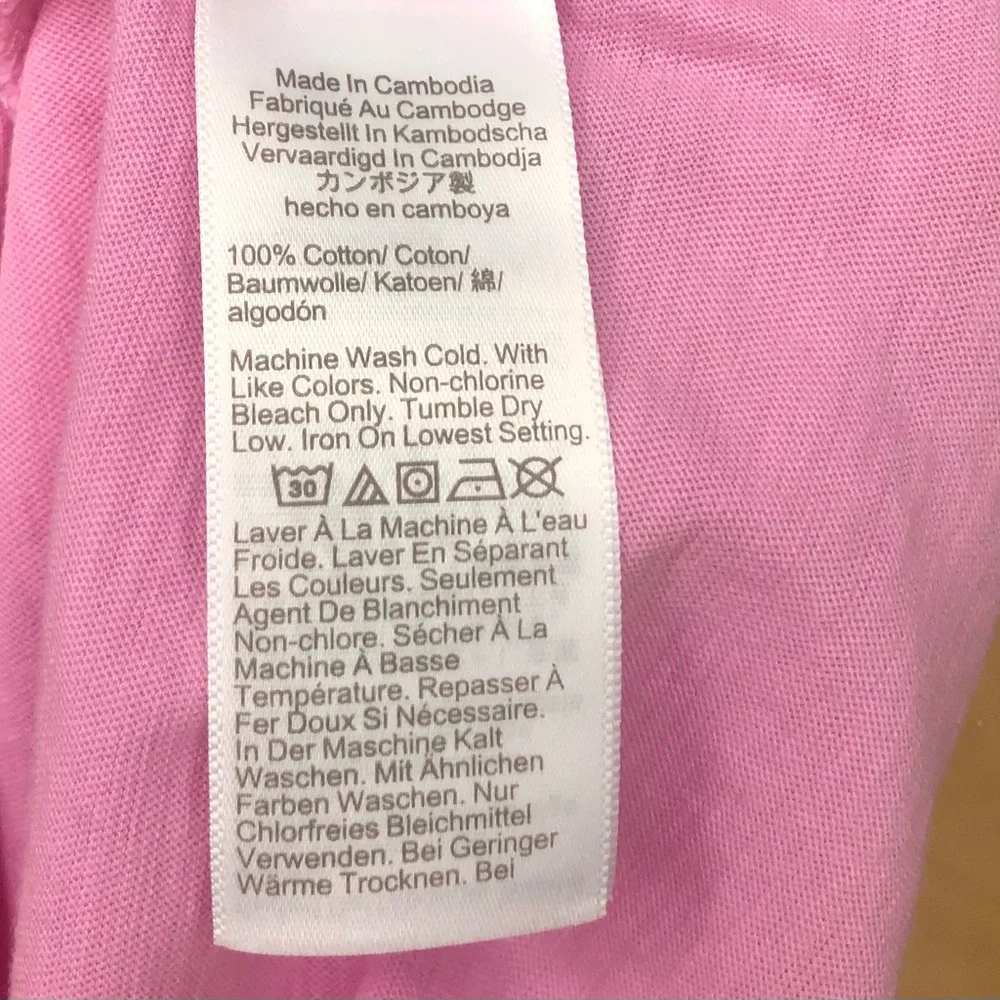 J. Crew Light Pink V-Neck Short Sleeve Tee Slub Cotton Women Small.